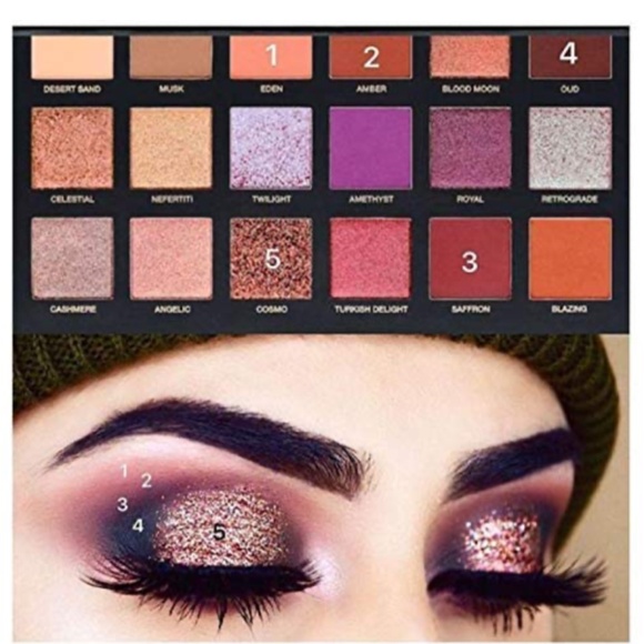 HUDA Beauty Desert Dusk Eye Shadow Pallette NWT - Picture 7 of 7